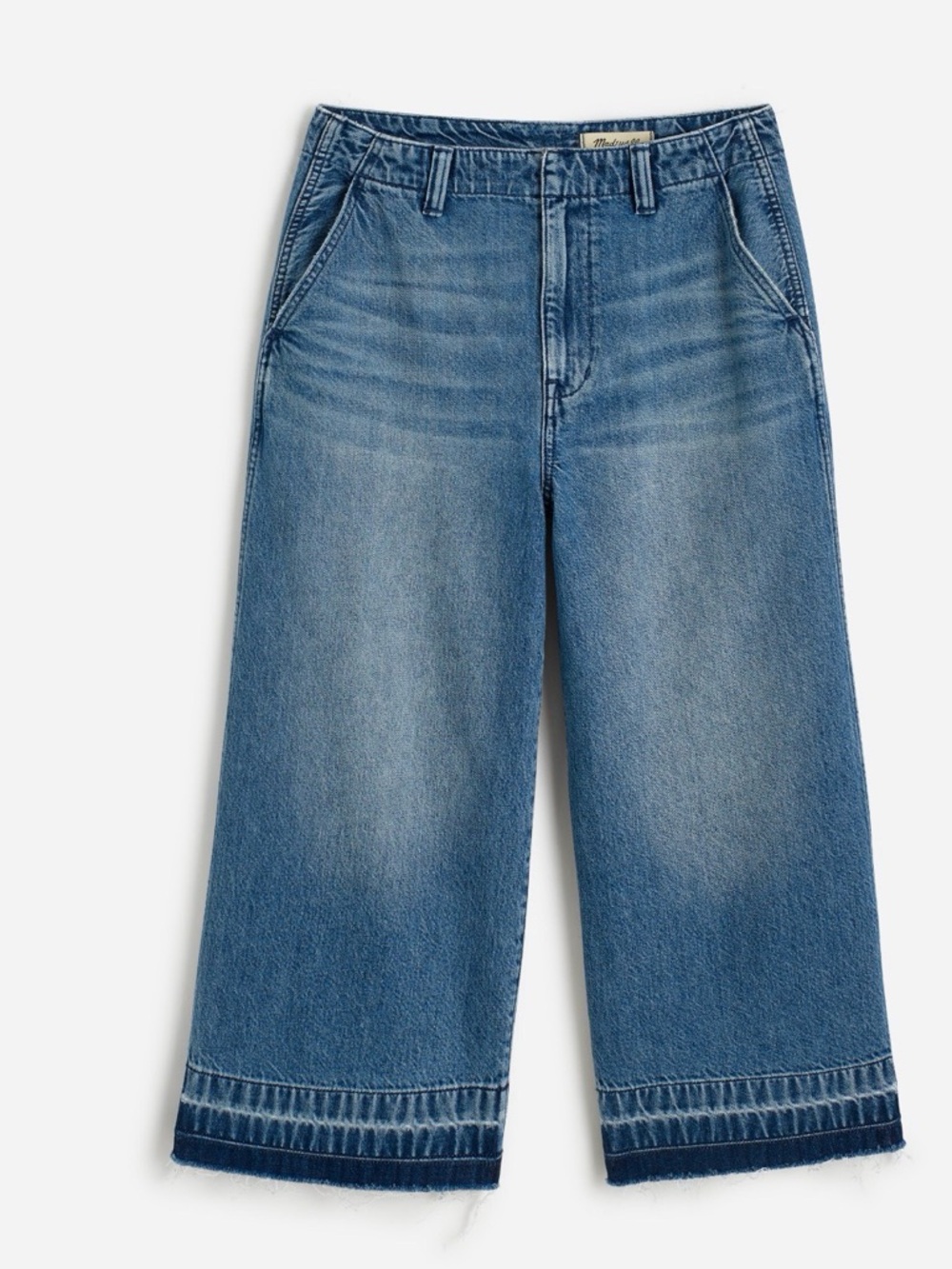 Madewell Classic Blue Denim Culottes